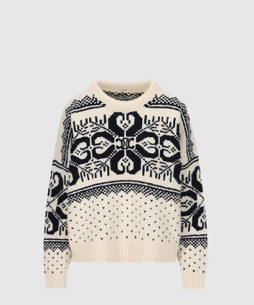 셀린느 오버사이즈 울 캐시미어 니트 스웨터