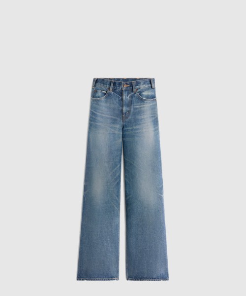 셀린느 플레어 서프 진 유니언 워시 데님