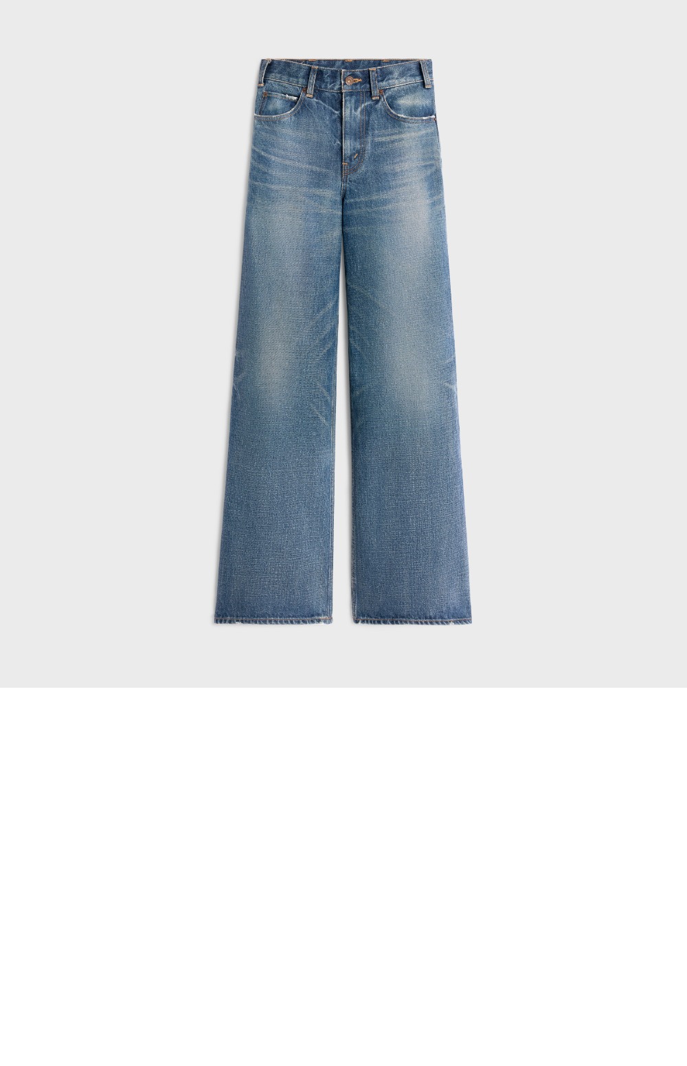 셀린느 플레어 서프 진 유니언 워시 데님