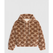 셀린느 후드 재킷 트리옹프 울 퍼