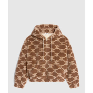 셀린느 후드 재킷 트리옹프 울 퍼