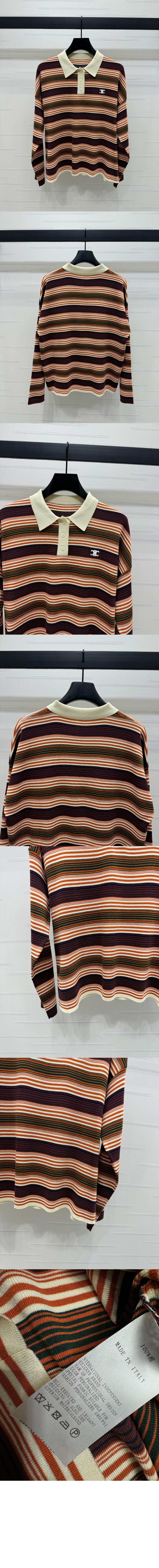 셀린느 트리옴프 루즈 폴로 셔츠