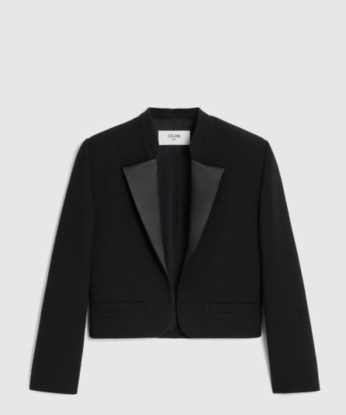 셀린느 더블 크레이프 새틴 재킷