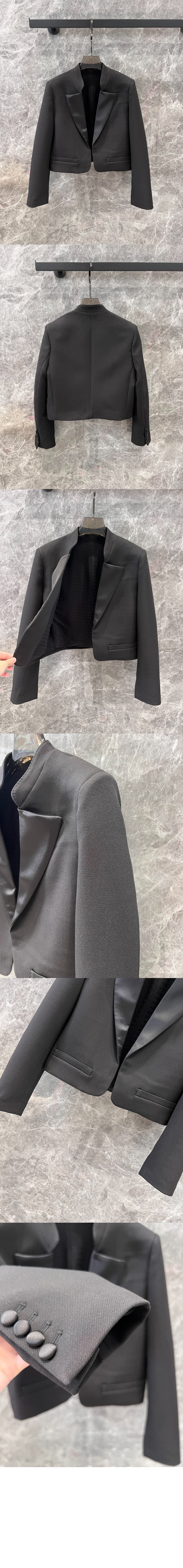 셀린느 더블 크레이프 새틴 재킷