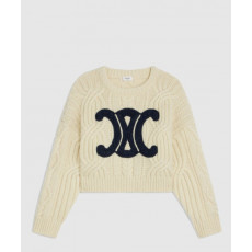 셀린느 트리오페 울 로고 니트