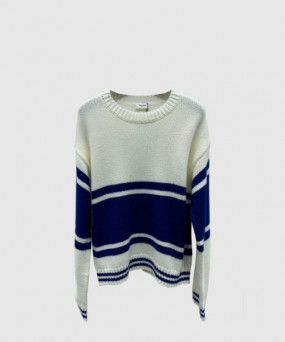 셀린느 스트라이프 크루넥 스웨터