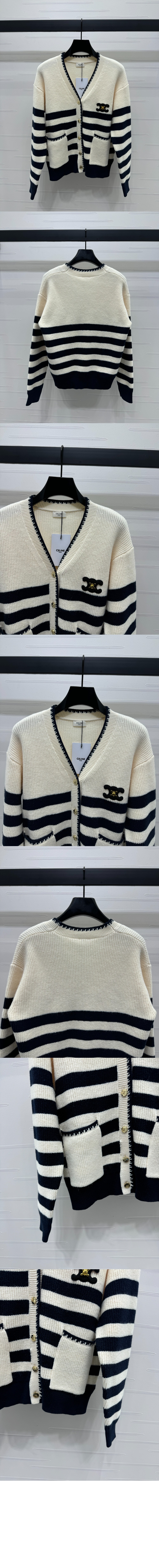 셀린느 프린트 니트 톱