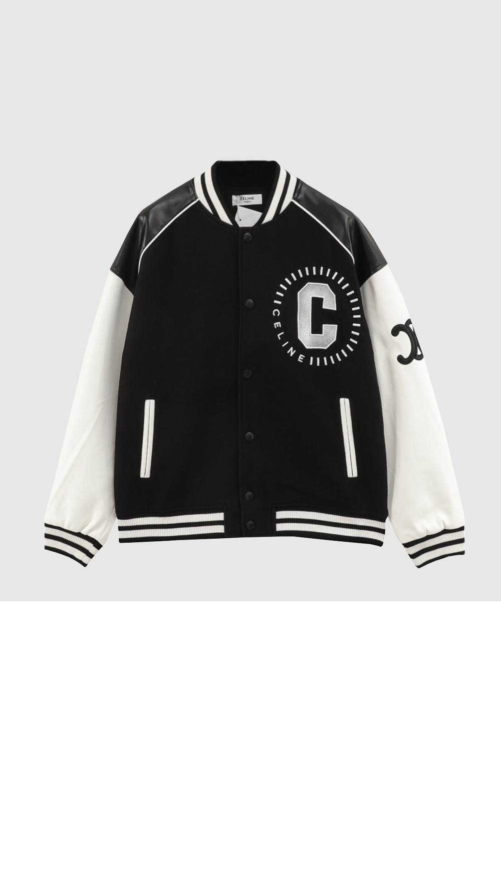 셀린느 로고 프린트 재킷