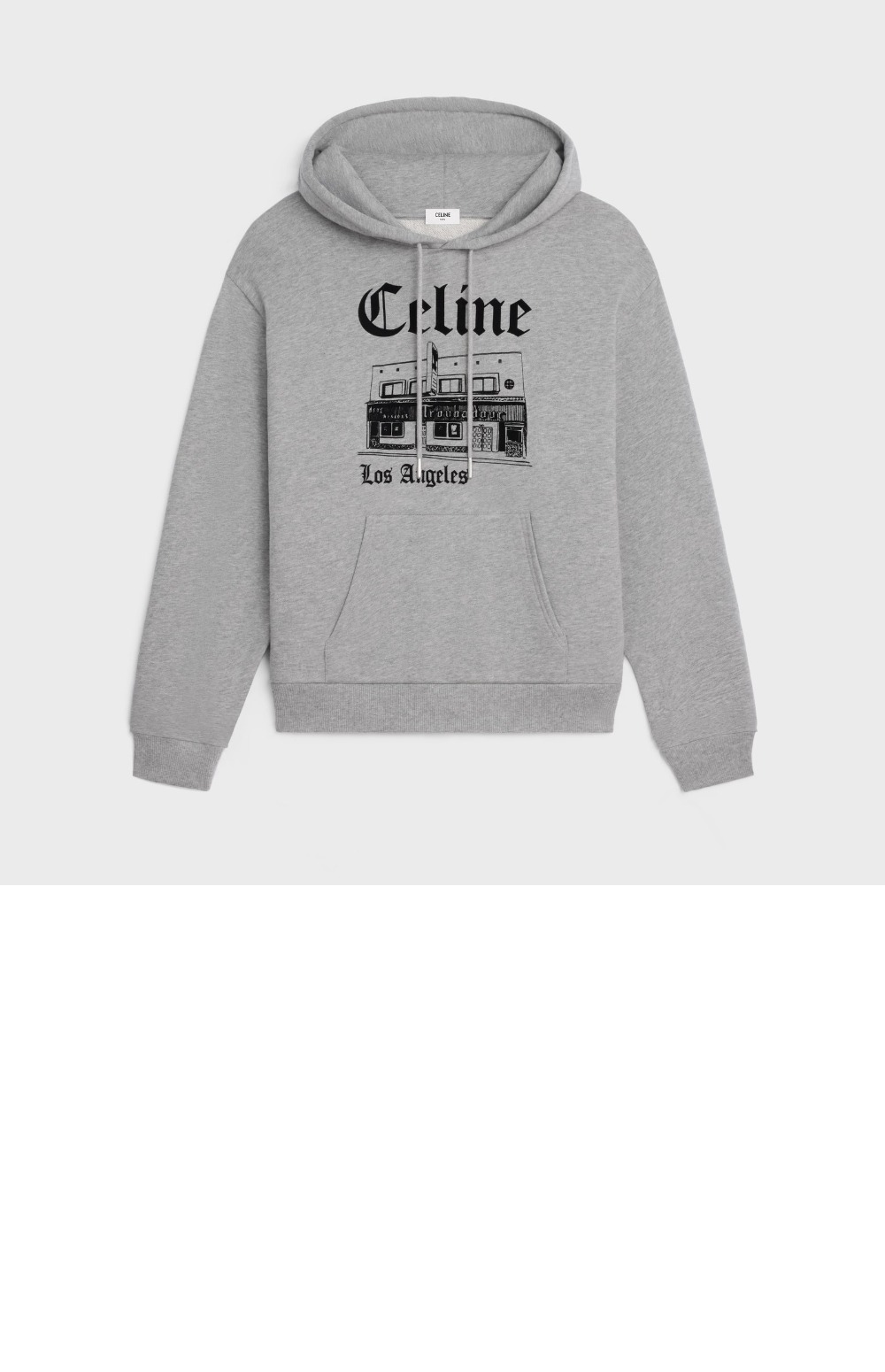 셀린느 트루바두르 루즈 후디 코튼 플리스