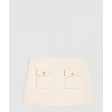 셀린느 방도 미니 스커트 부티 코튼