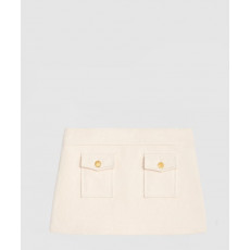 셀린느 방도 미니 스커트 부티 코튼