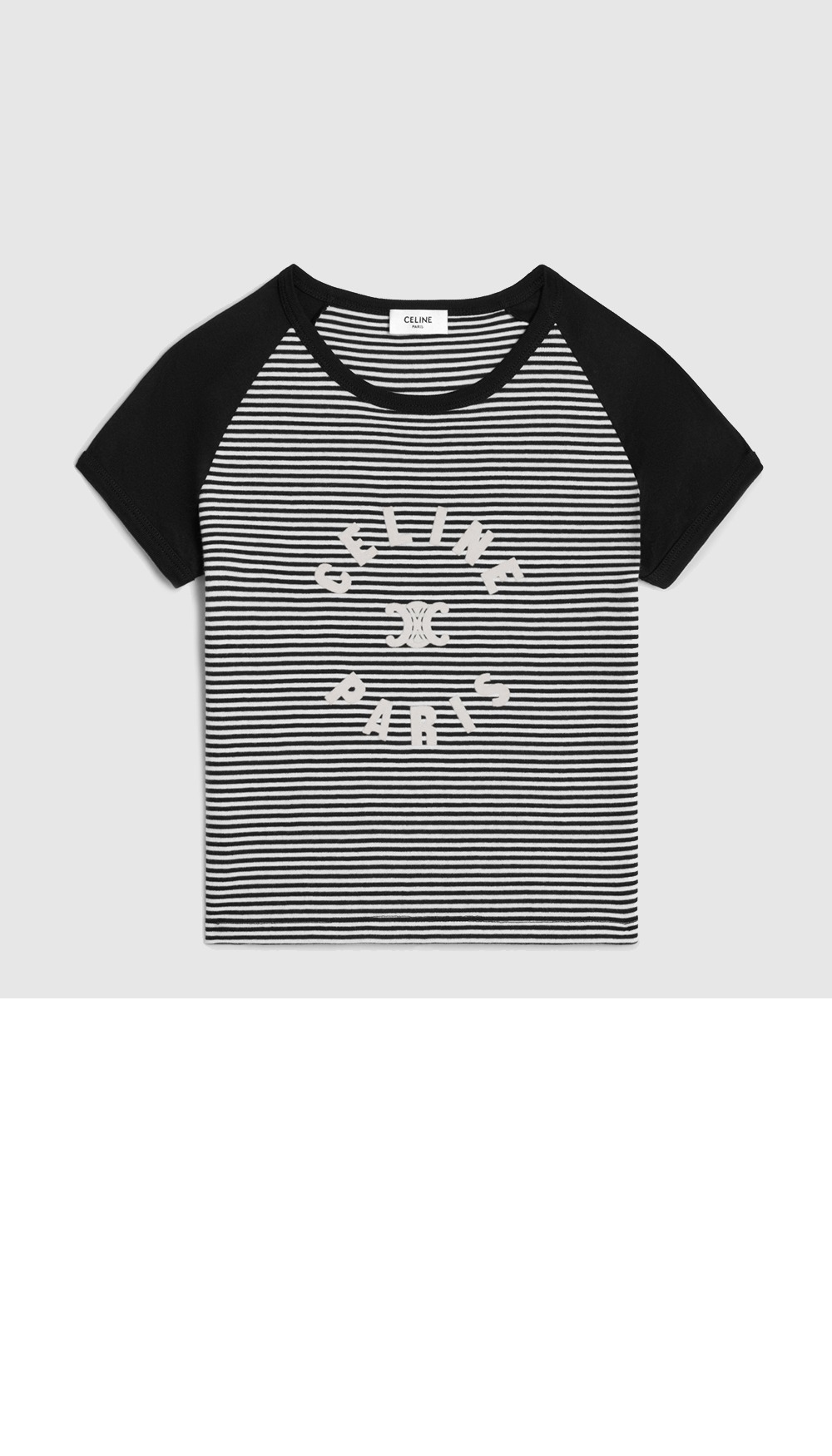 셀린느 트리옹프 티셔츠 코튼 저지