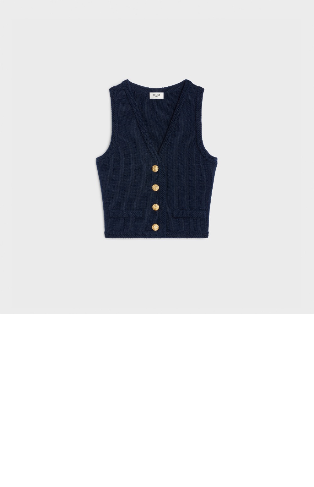 셀린느 크롭 질레 울