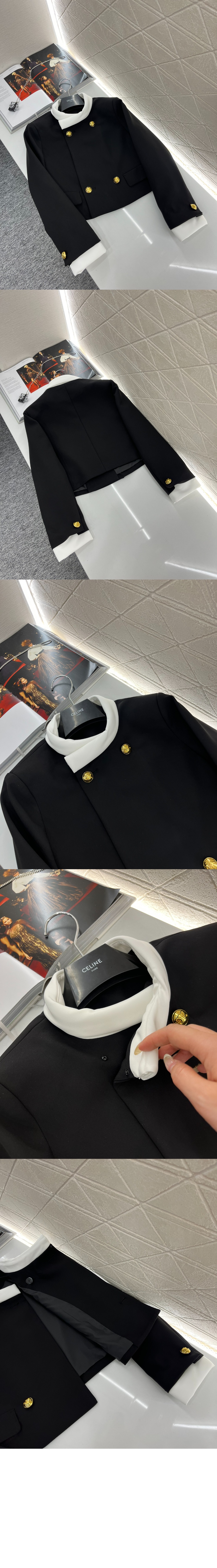 셀린느 브롬튼 재킷 캐시미어 클로스