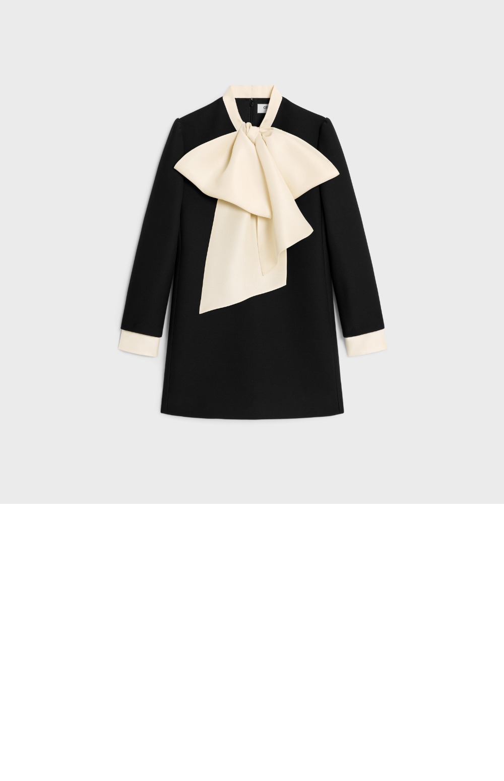 셀린느 미니 워크웨어 드레스 더블 페이스 울 실크