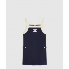 셀린느 울 저지 미니 드레스