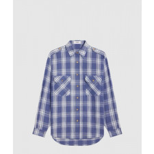 셀린느 체크 셔츠 자켓