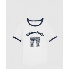 셀린느 로고 프린트 반팔