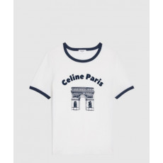 셀린느 로고 프린트 반팔