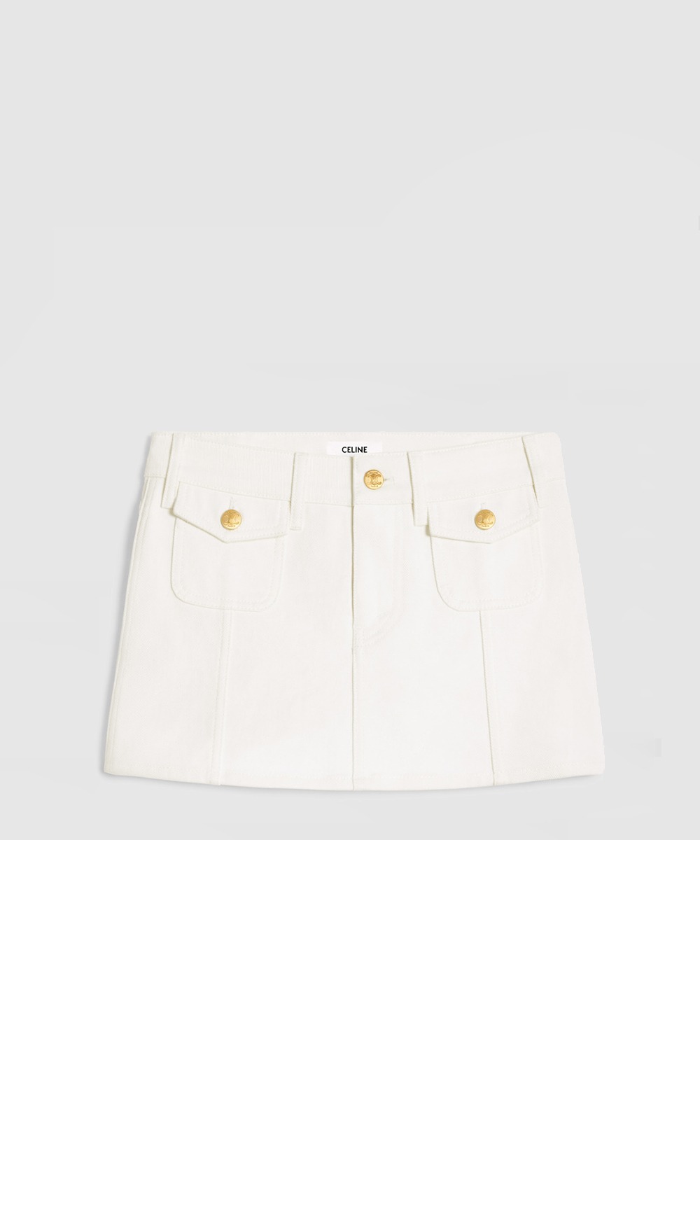 셀린느 로고 스커트