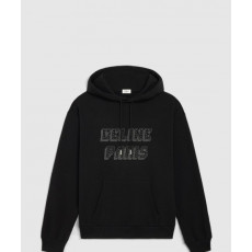 셀린느 로고 후드 긴팔