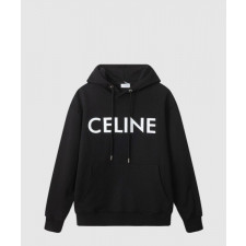 셀린느 로고 후드 긴팔