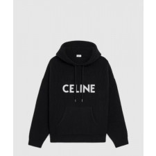 셀린느 로고 후드 긴팔