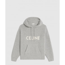 셀린느 로고 후드 긴팔