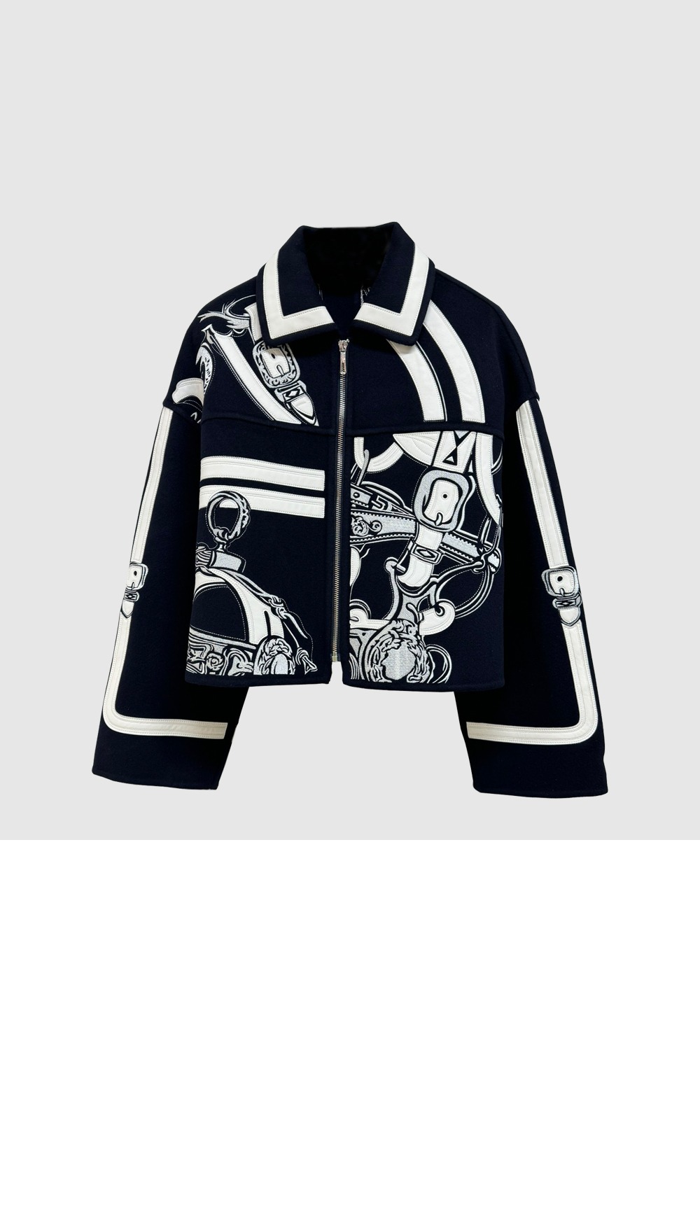 에르메스 캐시미어 임브로이더드 재킷