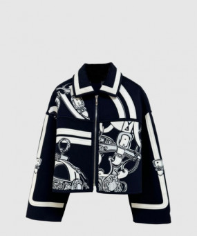 에르메스 캐시미어 임브로이더드 재킷