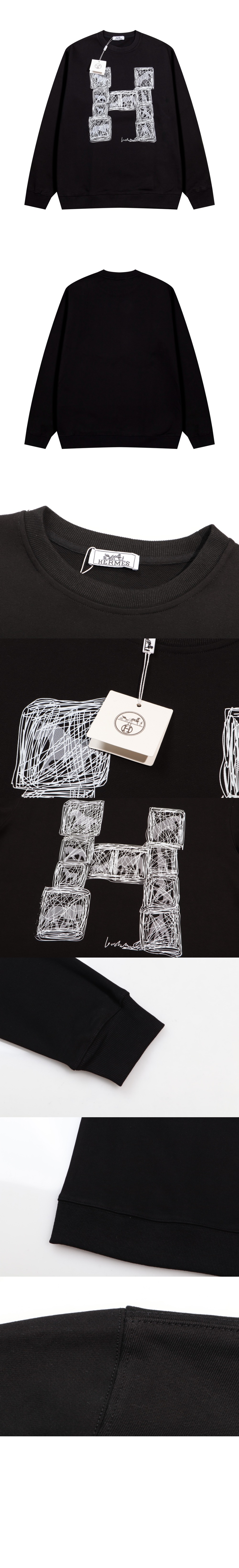 에르메스 플라워 코튼 톱