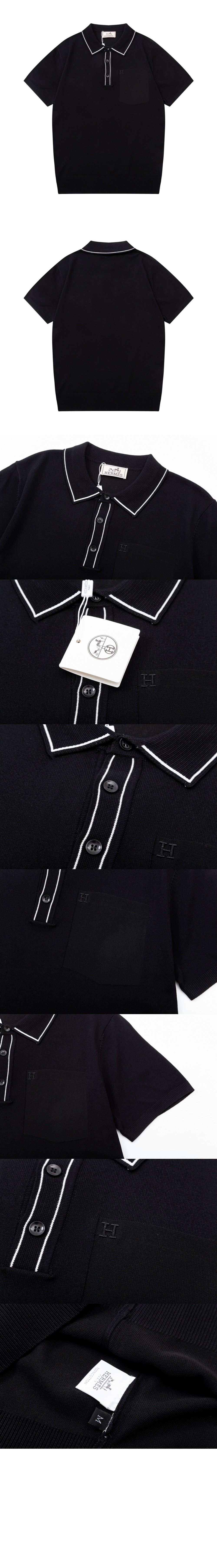 에르메스 폴로 니트 톱