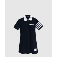 톰브라운 플라워 프린트 원피스