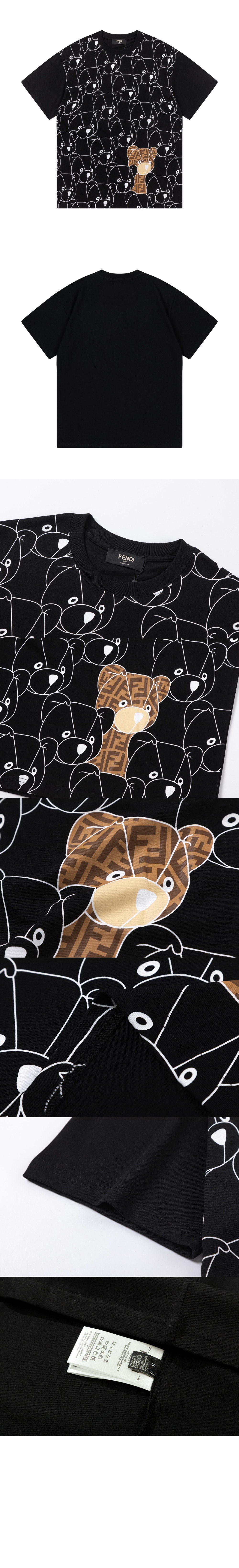 펜디 플라워 코튼 톱