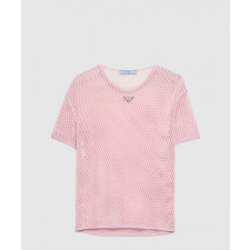 프라다 코튼 매쉬 탑