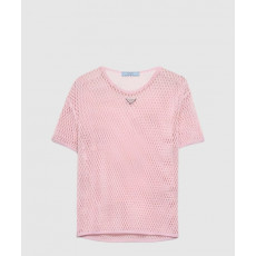 프라다 코튼 매쉬 탑