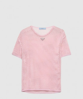 프라다 코튼 매쉬 탑