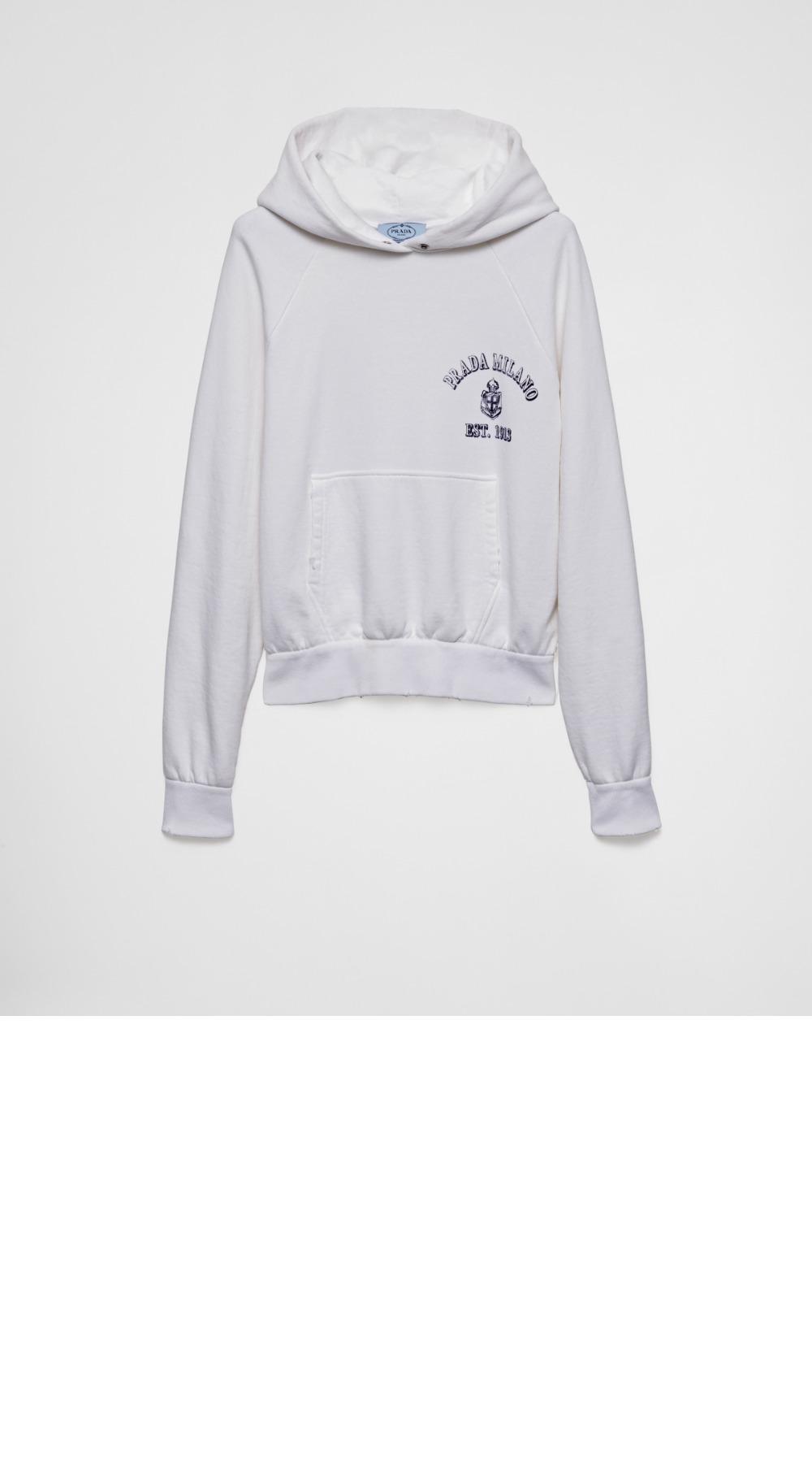 프라다 코튼 플리스 후디