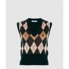 프라다 아가일 조끼