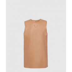 프라다 스트래치 나파 레더 탑