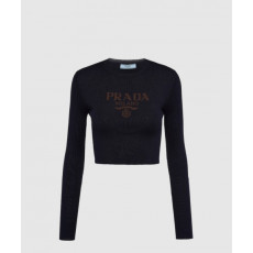 프라다 프린트 니트 톱