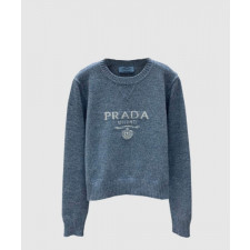 프라다 로고 니트 상의