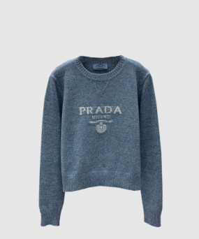 프라다 로고 니트 상의