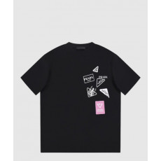 프라다 플라워 코튼 톱