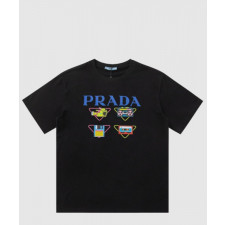 프라다 플라워 코튼 톱