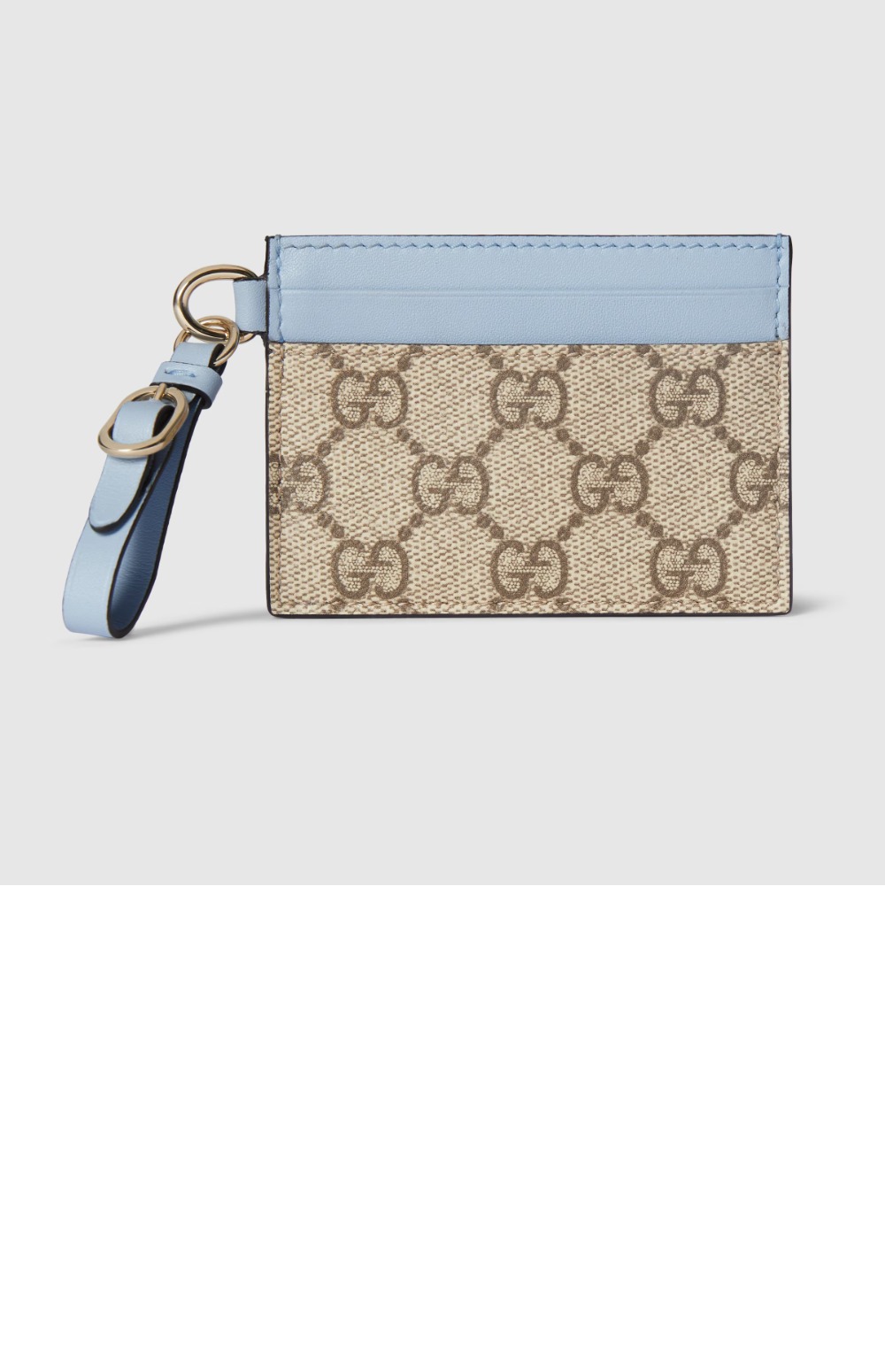 구찌 GG 엠블럼 스트랩 카드 케이스 819121