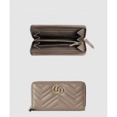 구찌 GG 마몬트 마테라세 라운드 장지갑 토프 443123