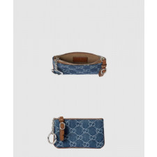 구찌 GG 엠블럼 데님 키 케이스 819113