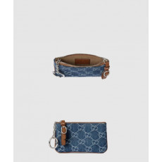 구찌 GG 엠블럼 데님 키 케이스 819113
