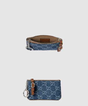구찌 GG 엠블럼 데님 키 케이스 819113